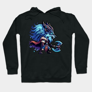 Kawaii Chibi Wolf Fenrir Norse Mythology Viking Hoodie